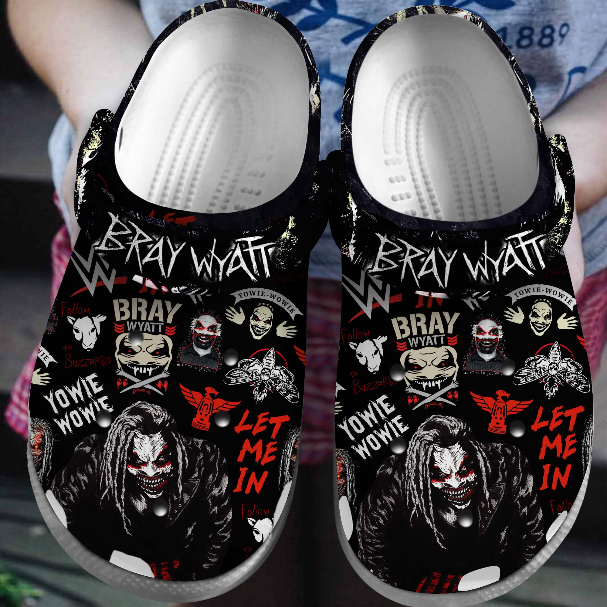 Footwearmerch Bray Wyatt Music Crocs Crocband Clogs Shoes Comfortable For Men Women and Kids