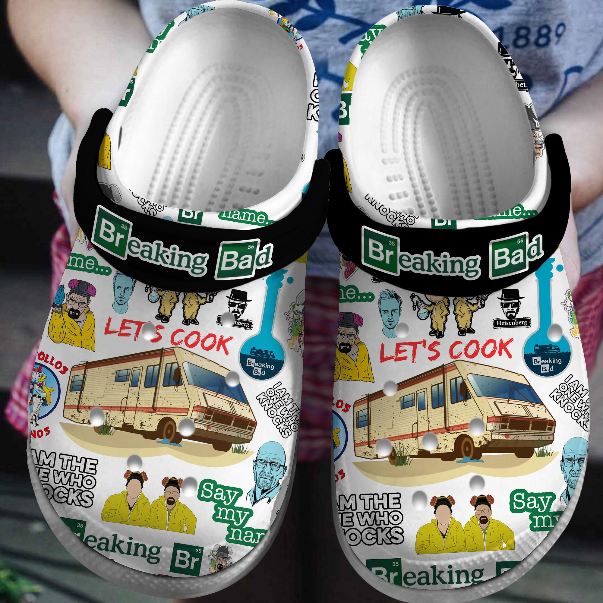 Footwearmerch Breaking Bad TV Series Crocs Crocband Clogs Shoes Comfortable For Men Women and Kids