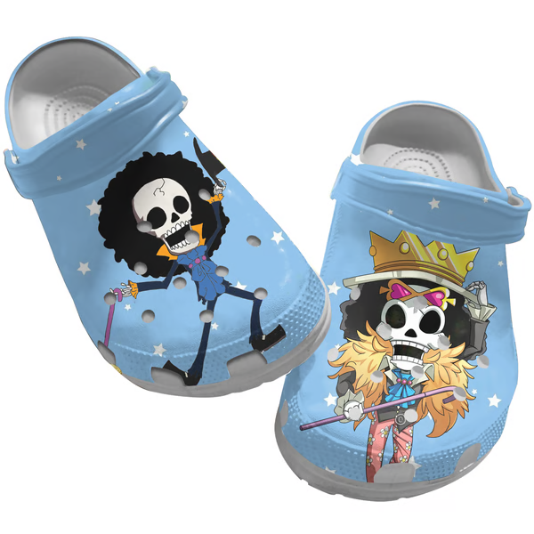 Footwearmerch Brook One Piece Anime Crocs Crocband Clogs Shoes Comfortable For Men Women and Kids