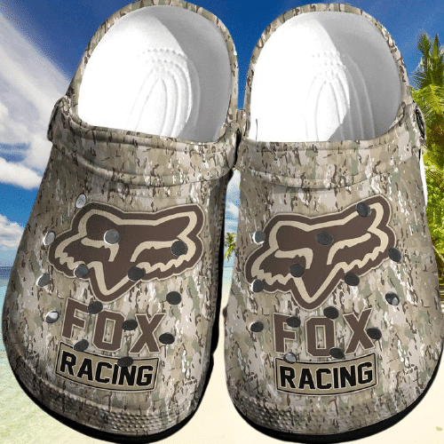 Footwearmerch Brown Camouflage Fox Clogs Shoes