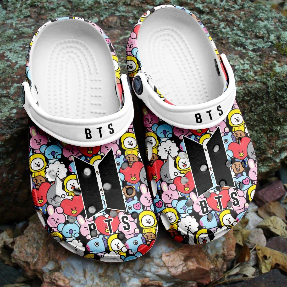 Footwearmerch BTS Jungkook Pattern Clogs Crocband Crocs Shoes Comfortable For Men Women