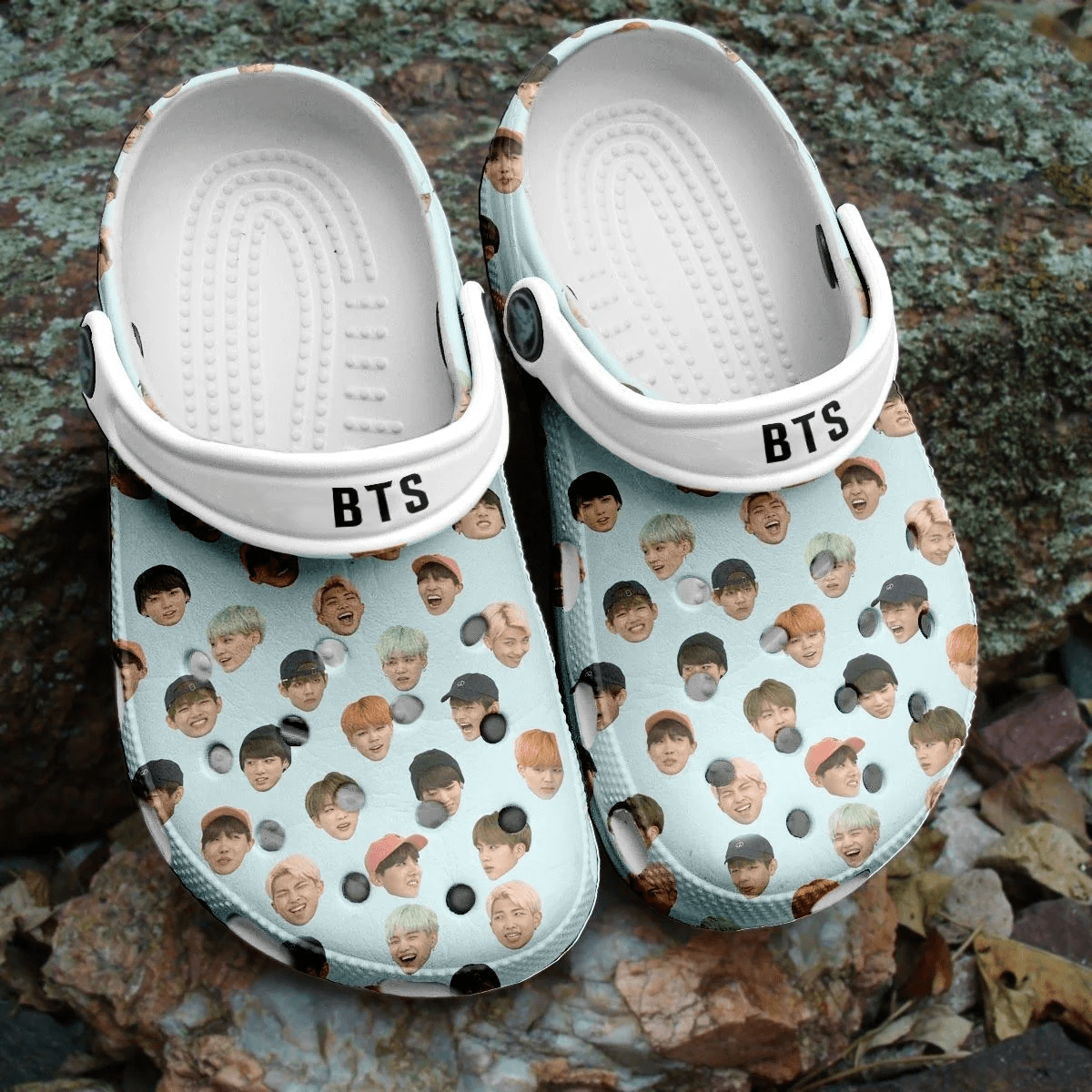 Footwearmerch BTS Jungkook Pattern Clogs Crocs Shoes Comfortable Crocband For Men Women