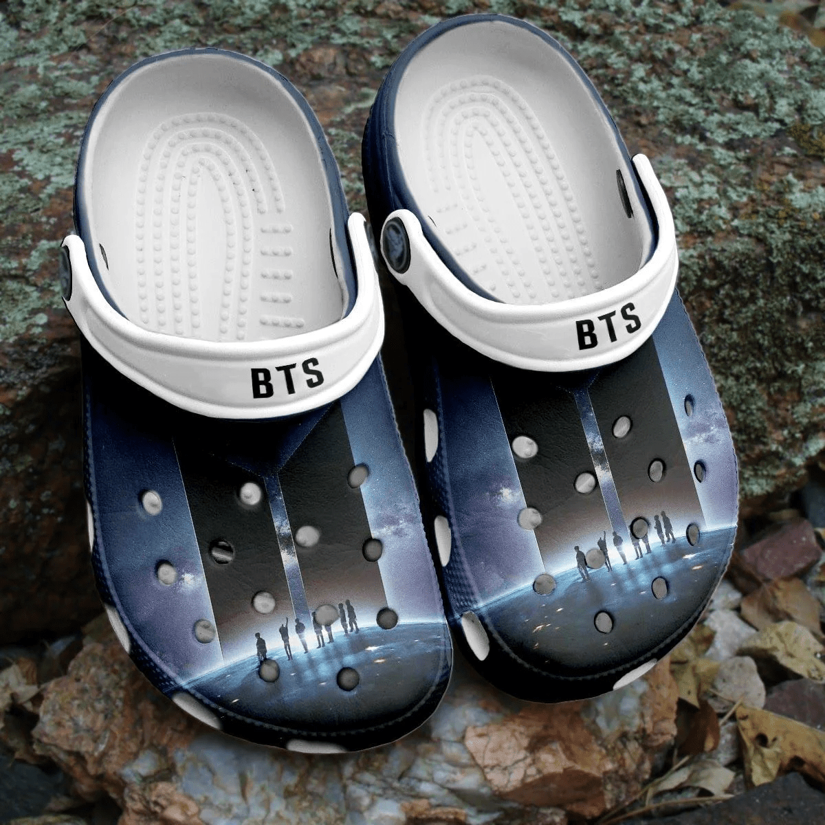 Footwearmerch BTS Jungkook Pattern Clogs Crocs Shoes Crocband Comfortable For Men Women