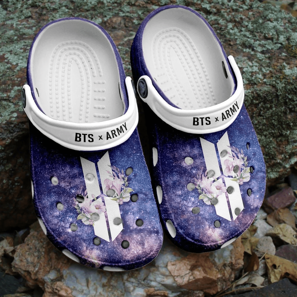 Footwearmerch BTS Jungkook Pattern Crocband Clogs Crocs Shoes Comfortable For Men Women
