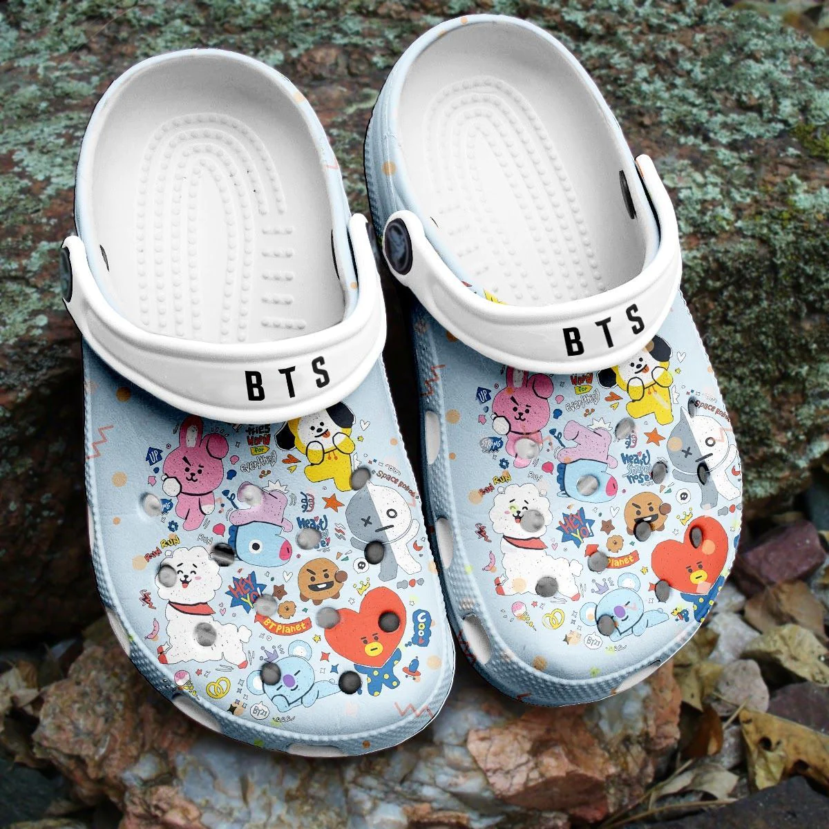 Footwearmerch BTS Jungkook Pattern Crocband Shoes Clogs Crocs Comfortable For Men Women