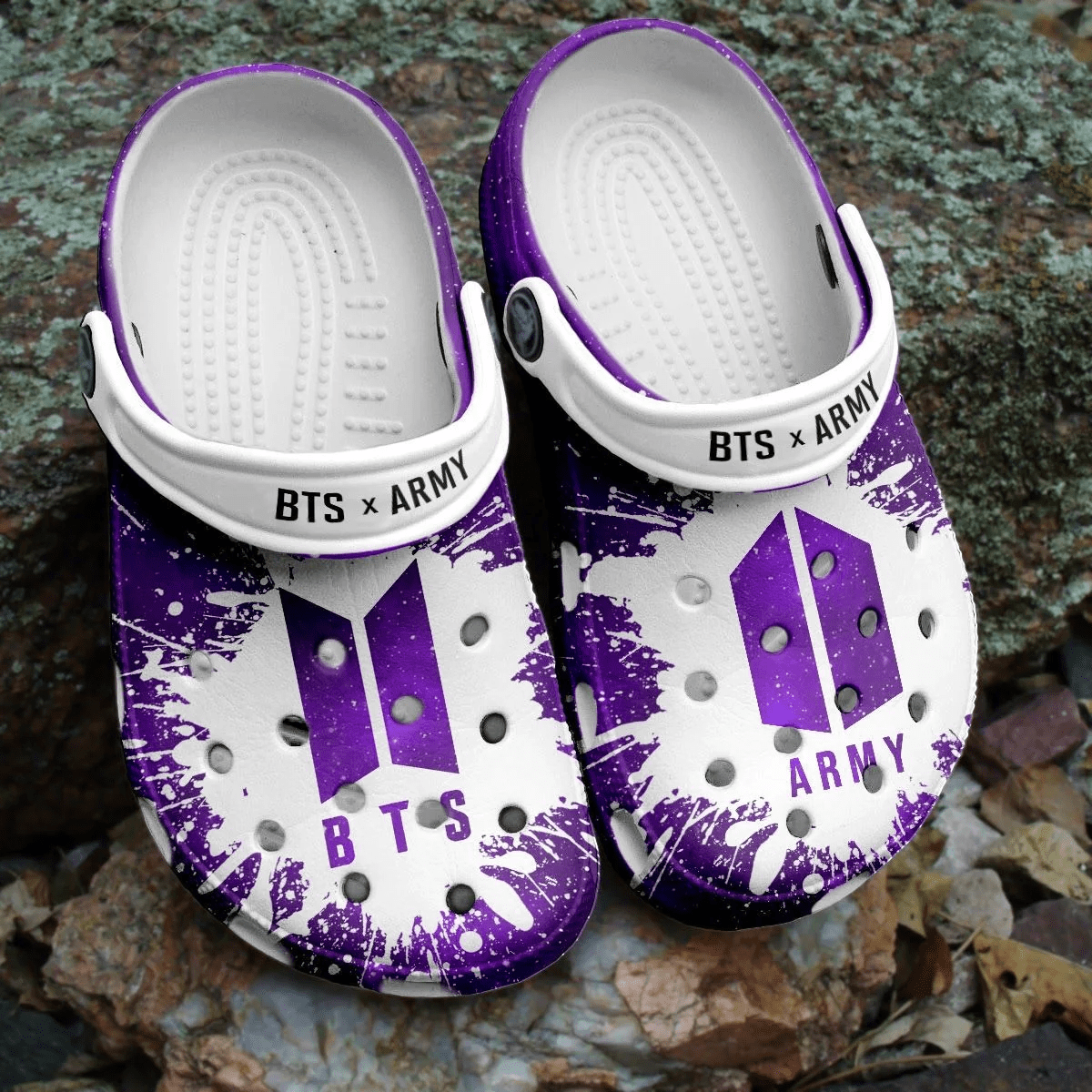Footwearmerch BTS Jungkook Pattern Crocs Clogs Comfortable Shoes Crocband For Men Women