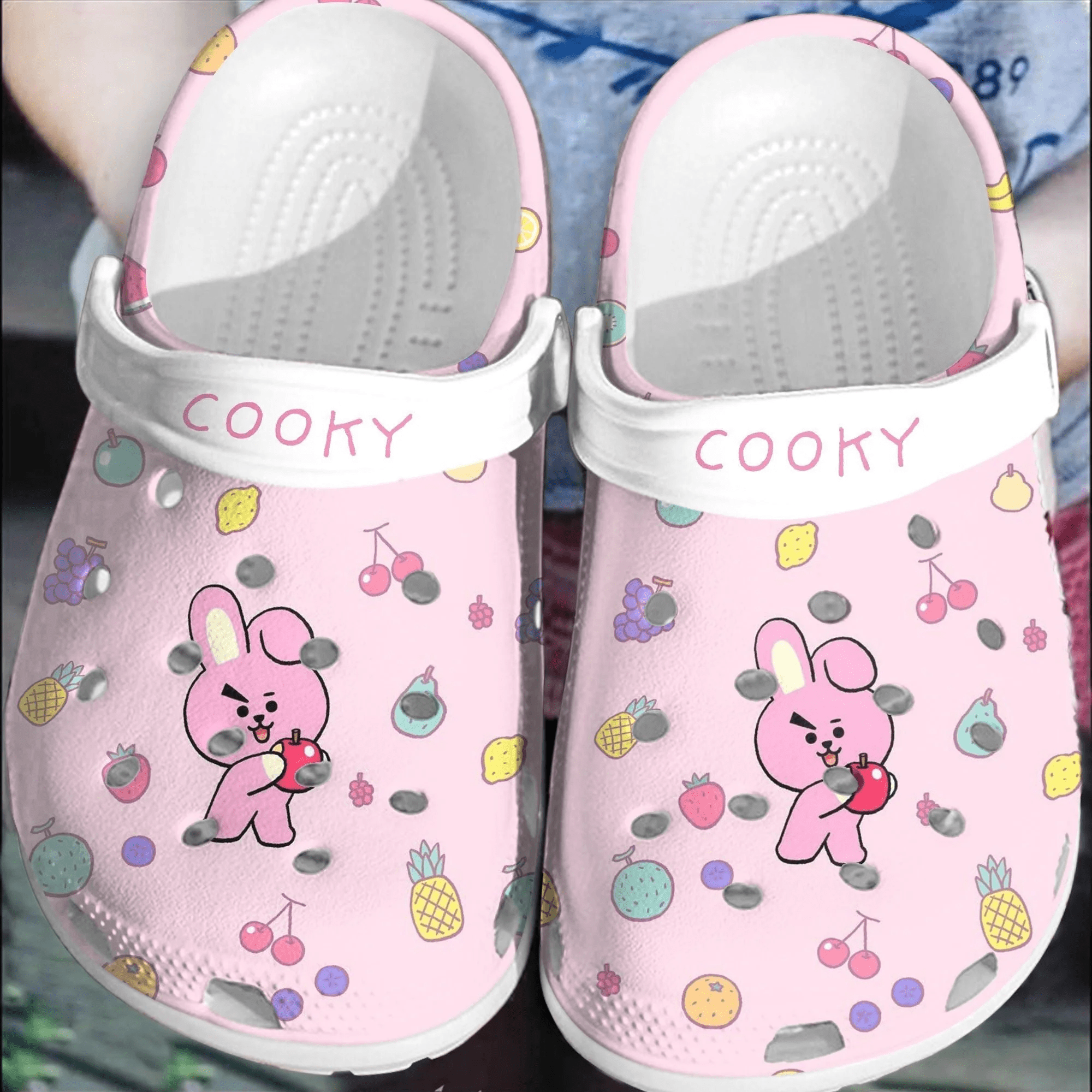 Footwearmerch BTS Jungkook Pattern Crocs Shoes Clogs Comfortable Crocband For Men Women