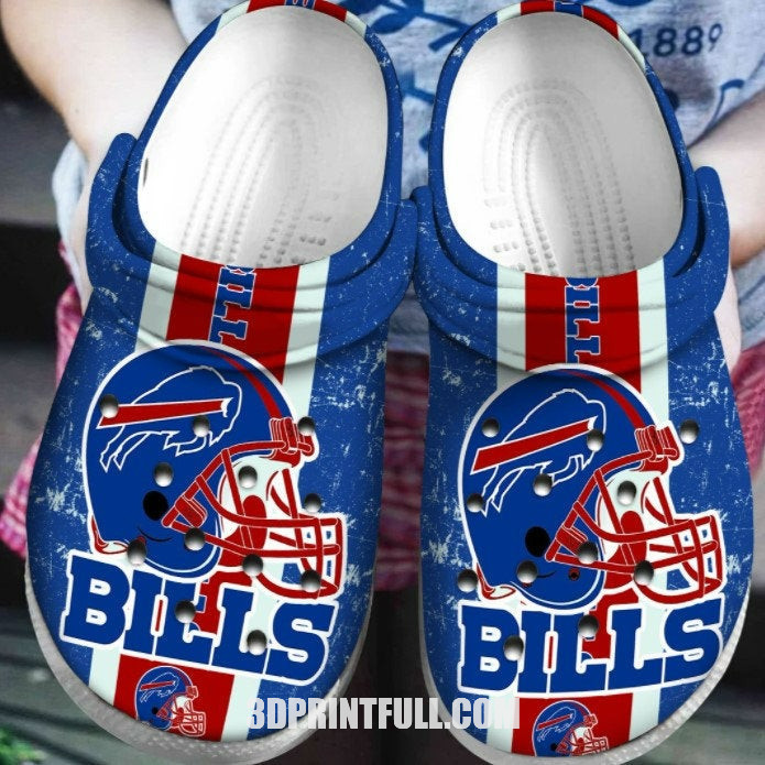 Footwearmerch Buffalo Bills Crocband Nfl Clog Shoes
