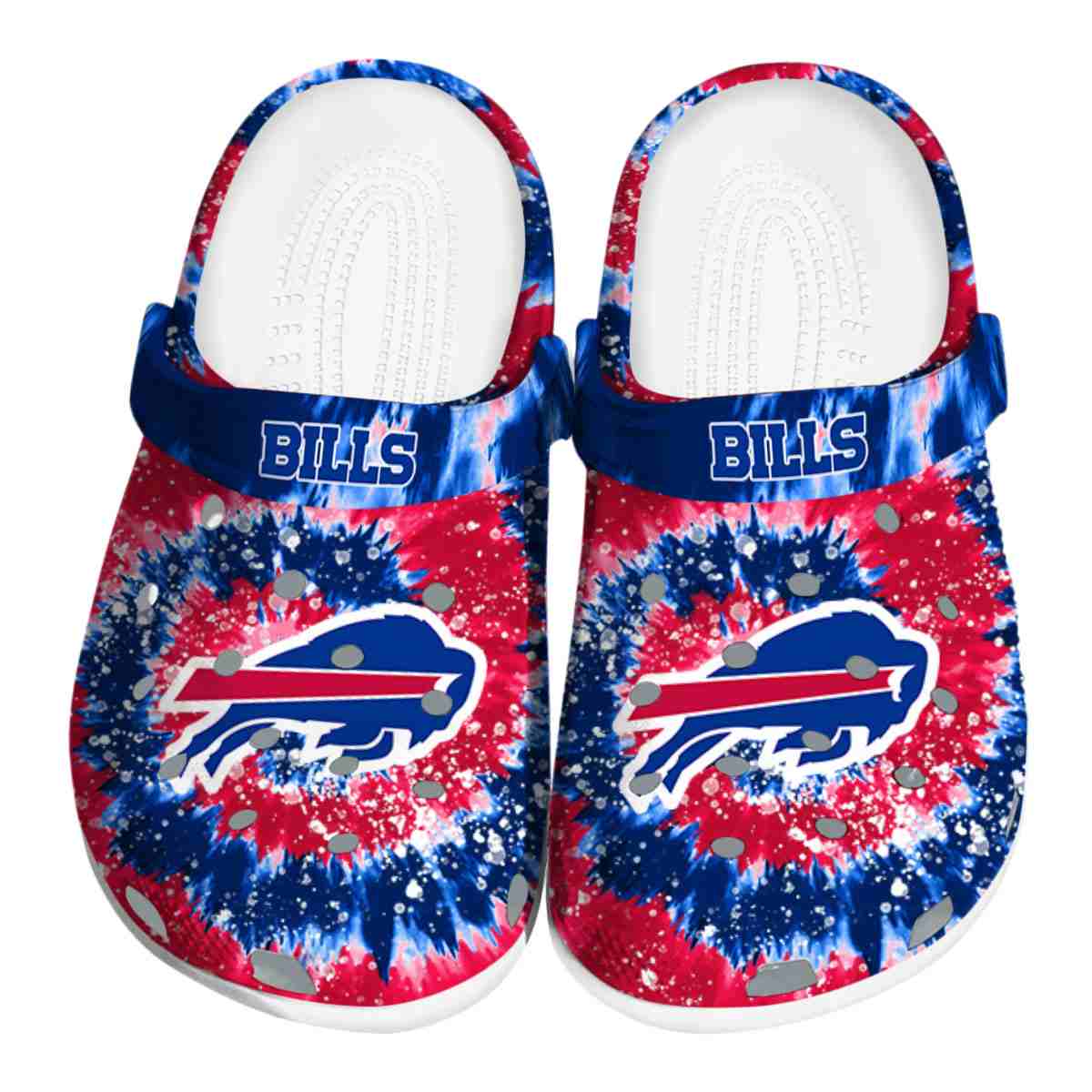 Footwearmerch Buffalo Bills NFL Sport Crocs Crocband Clogs Shoes Comfortable For Men Women and Kids