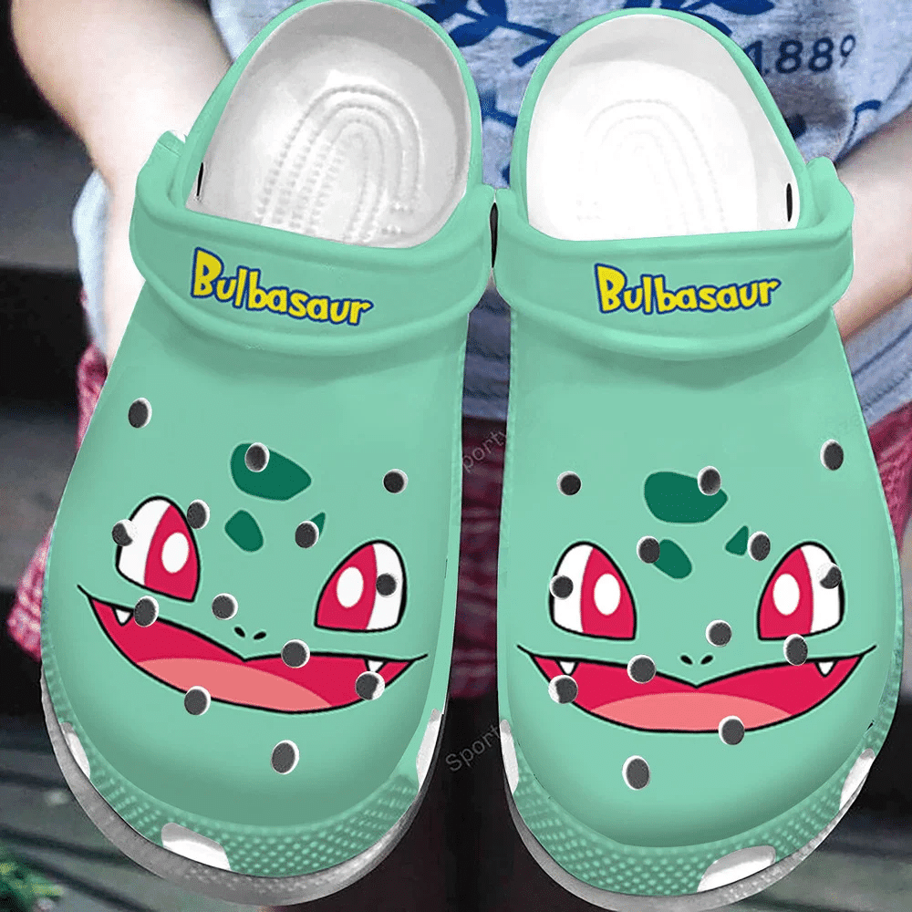 Footwearmerch Bulbasaur Pokemon So Cute Green Clogs Shoes