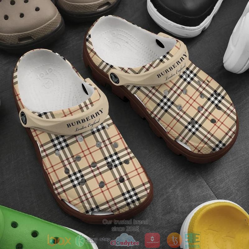 Footwearmerch Burberry Brand Crocs Crocband Clogs Shoes Comfortable For Men Women and Kids