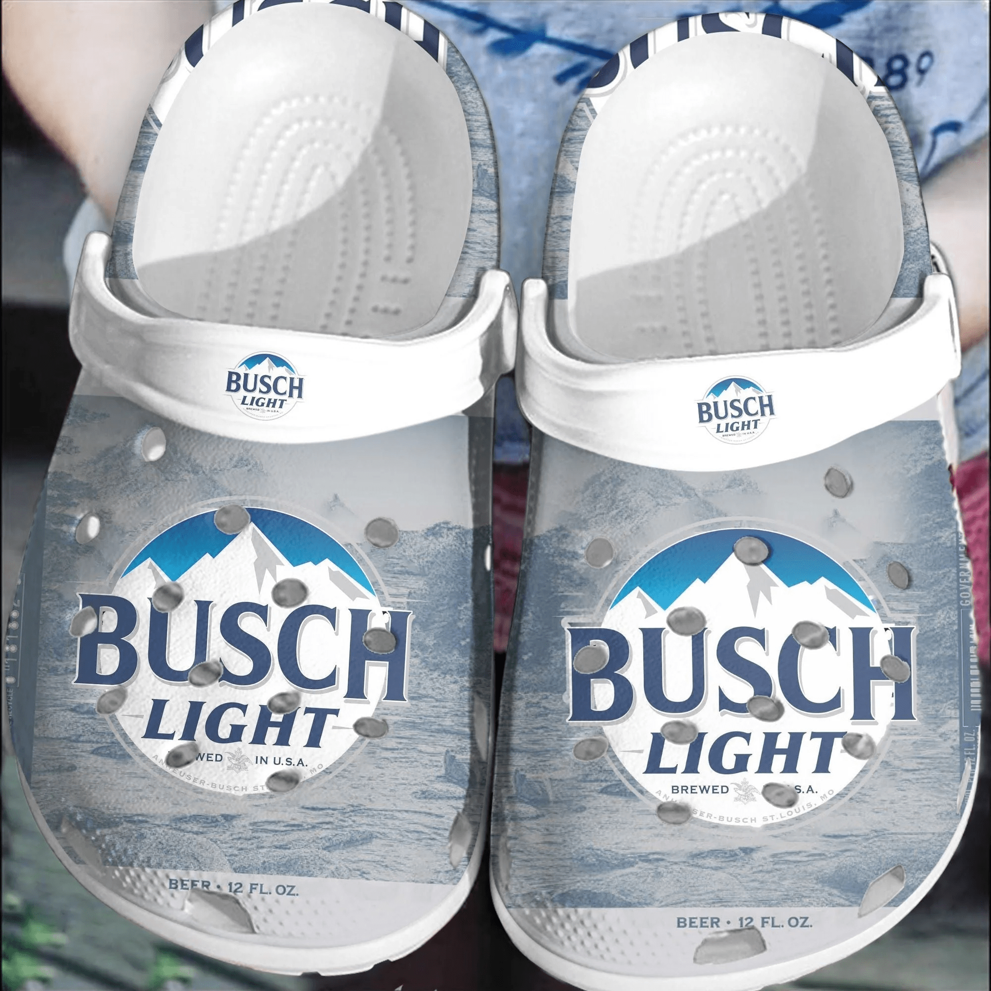 Footwearmerch Busch Light Beer Clogs Crocs Crocband Shoes Comfortable For Men Women