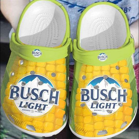 Footwearmerch Busch Light Corn Beer Lovers Crocband Clog Shoes