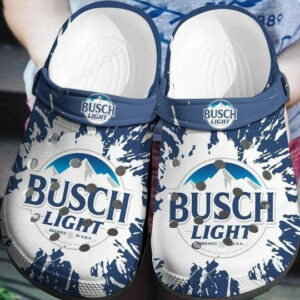 Footwearmerch Busch Light Crocs Crocband Shoes Clogs Custom Name For Men Women AND Kids