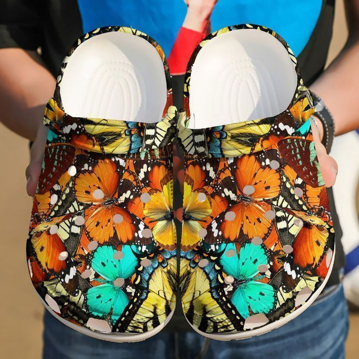 Footwearmerch Butterfly Monarch Classic Clogs Shoes