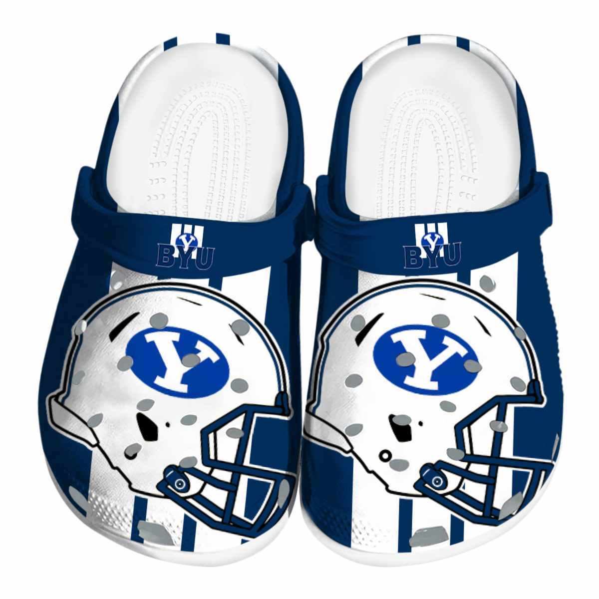 Footwearmerch BYU Cougars NCAA Sport Crocs Crocband Clogs Shoes Comfortable For Men Women and Kids