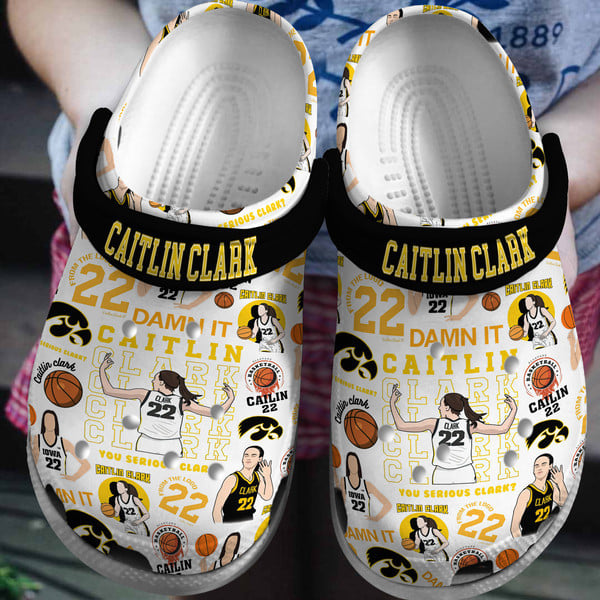 Footwearmerch Caitlin Clark WWE SportCrocs Crocband Clogs Shoes Comfortable For Men Women and Kids