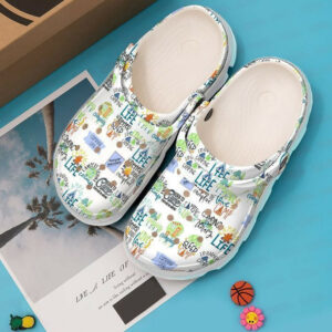 Footwearmerch Camping Is My Therapy Clog Shoes
