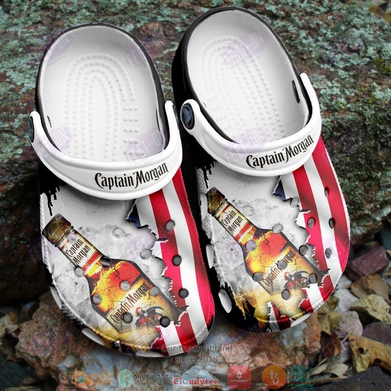 Footwearmerch Captain Morgan Wine Crocs Crocband Clogs Shoes Comfortable For Men Women and Kids