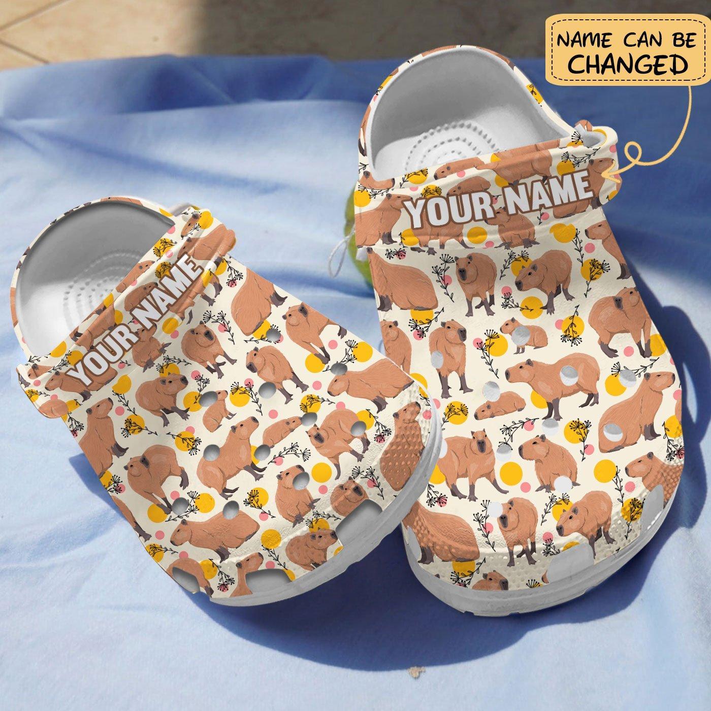 Footwearmerch Capybara Crocs Crocband Clogs Shoes Comfortable For Men Women and Kids