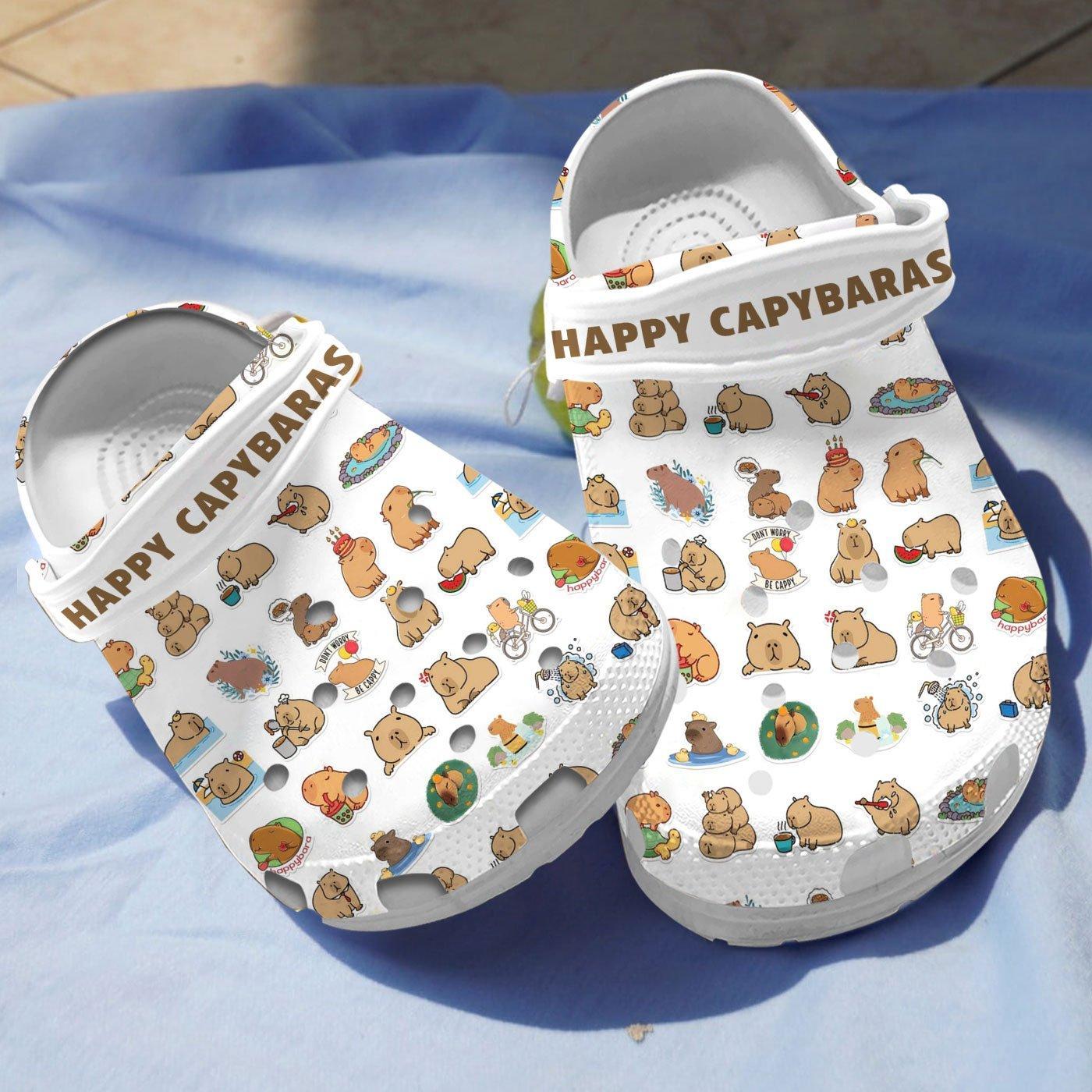 Footwearmerch Capybara Crocs Crocband Clogs Shoes Comfortable For Men Women and Kids