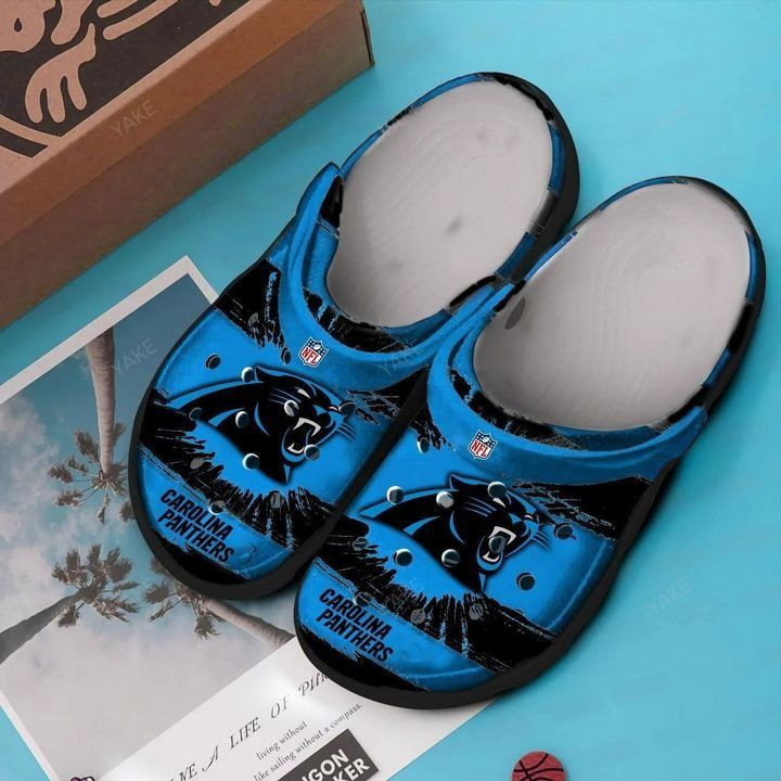 Footwearmerch Carolina Panthers Crocband Croc Shoes