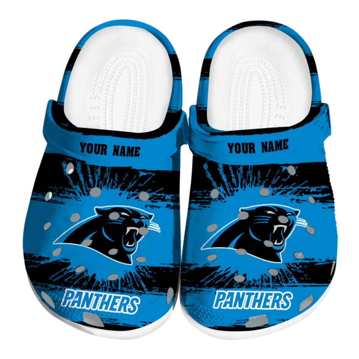 Footwearmerch Carolina Panthers NFL Sport Crocs Crocband Clogs Shoes Comfortable For Men Women and Kids