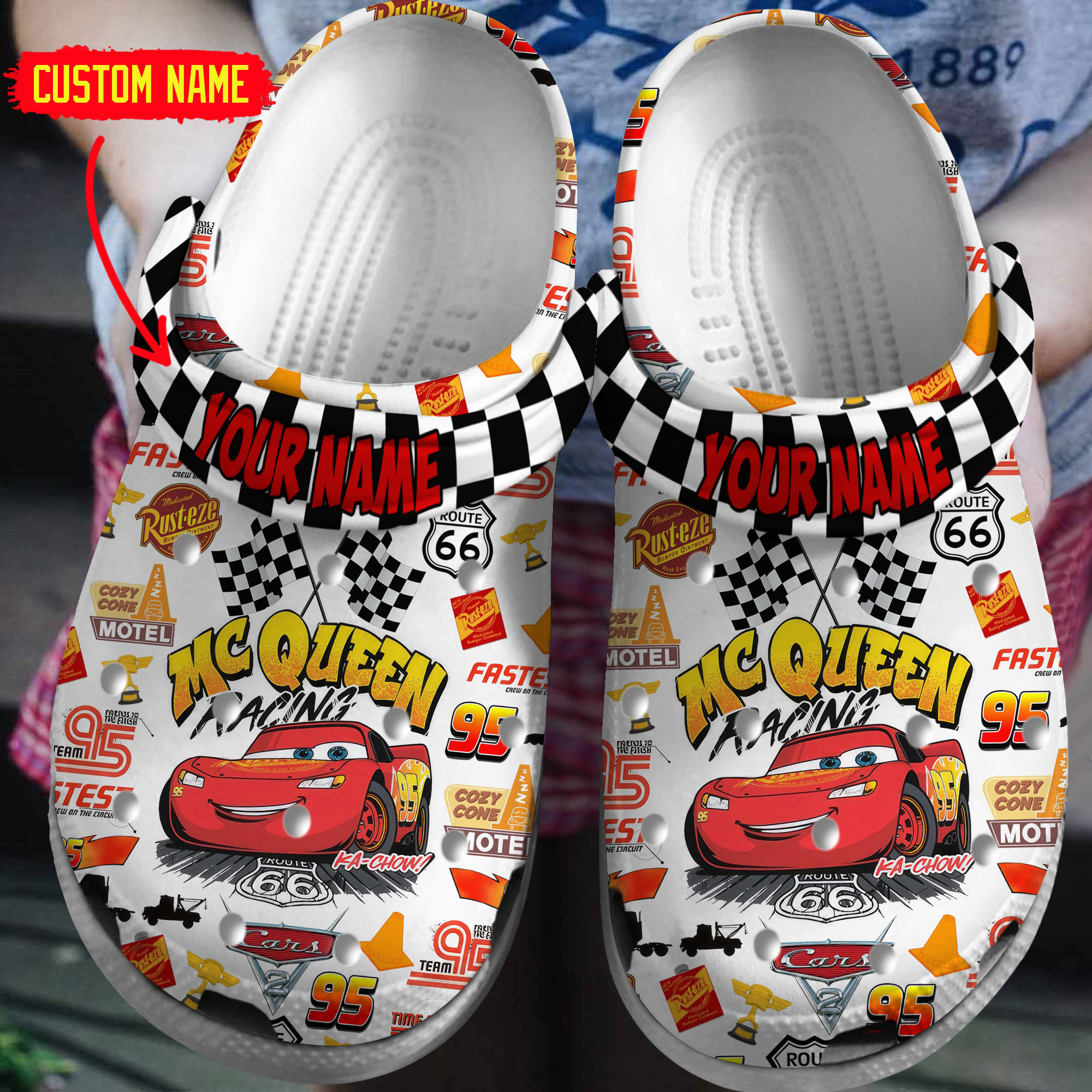 Footwearmerch Cars On The Road TV Series Crocs Crocband Clogs Shoes Comfortable For Men Women and Kids