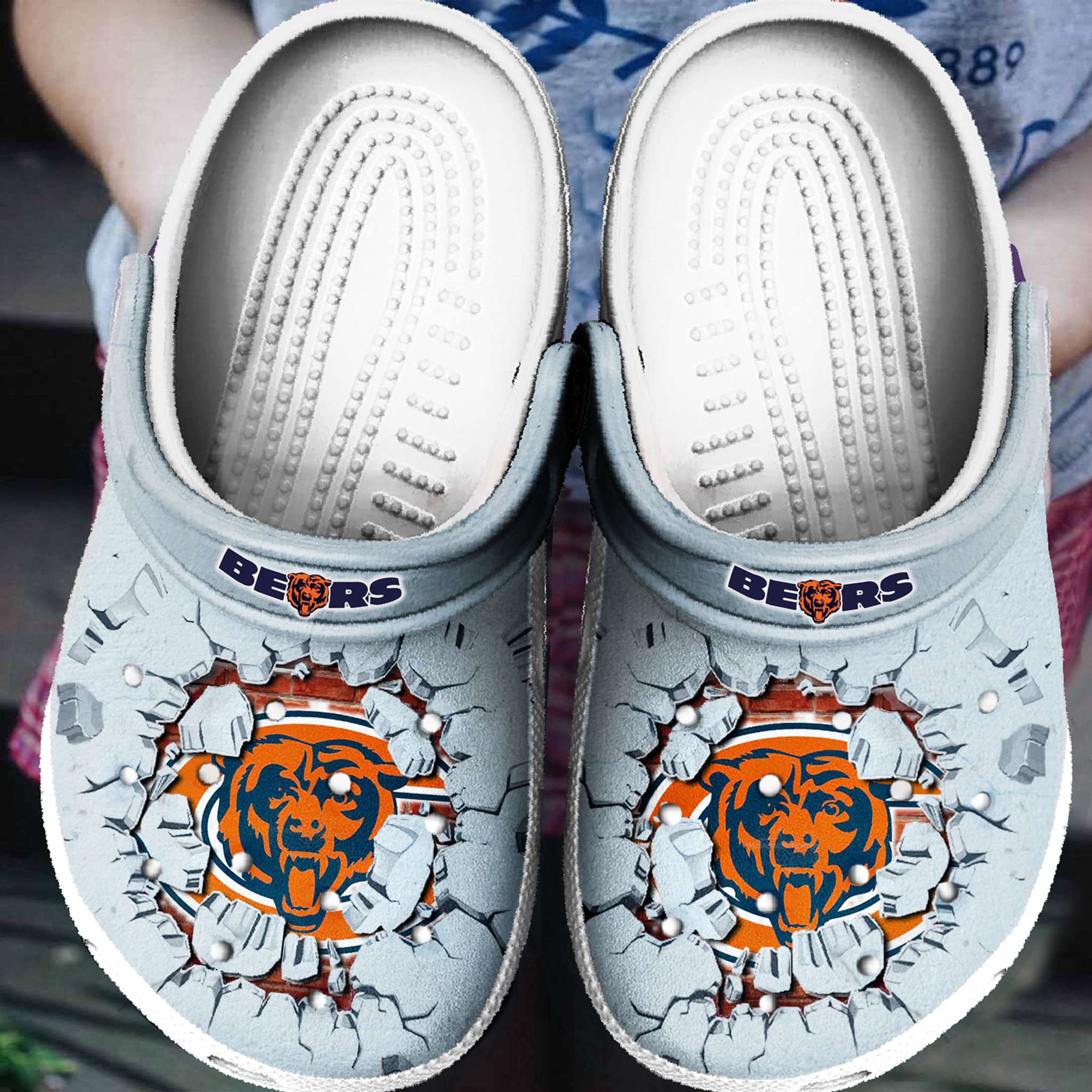 Footwearmerch Chicago Bears Tide Clog Shoes