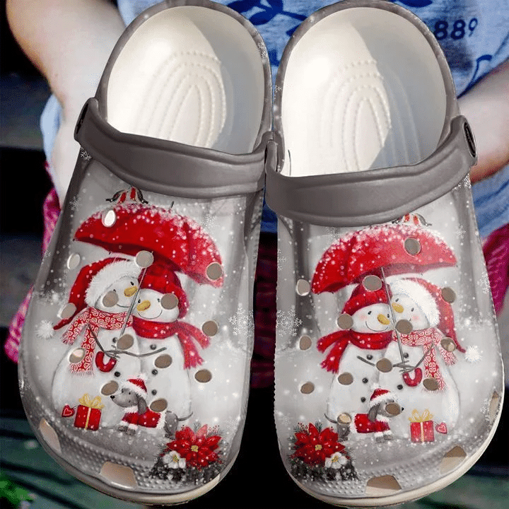 Footwearmerch Christmas Personalized Merry Classic Clogs Shoes