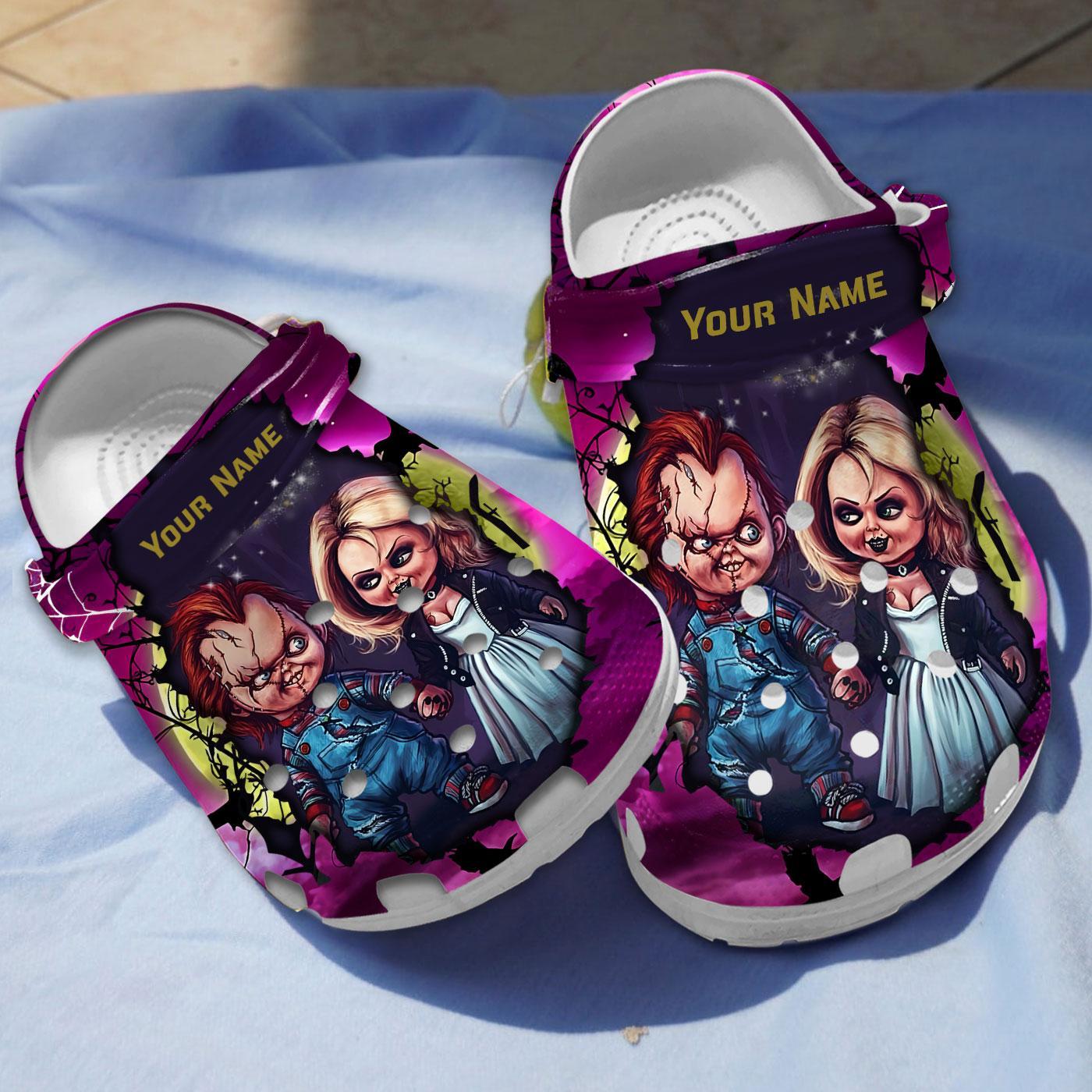 Footwearmerch Chucky Horror Movie Crocs Crocband Clogs Shoes Comfortable For Men Women and Kids