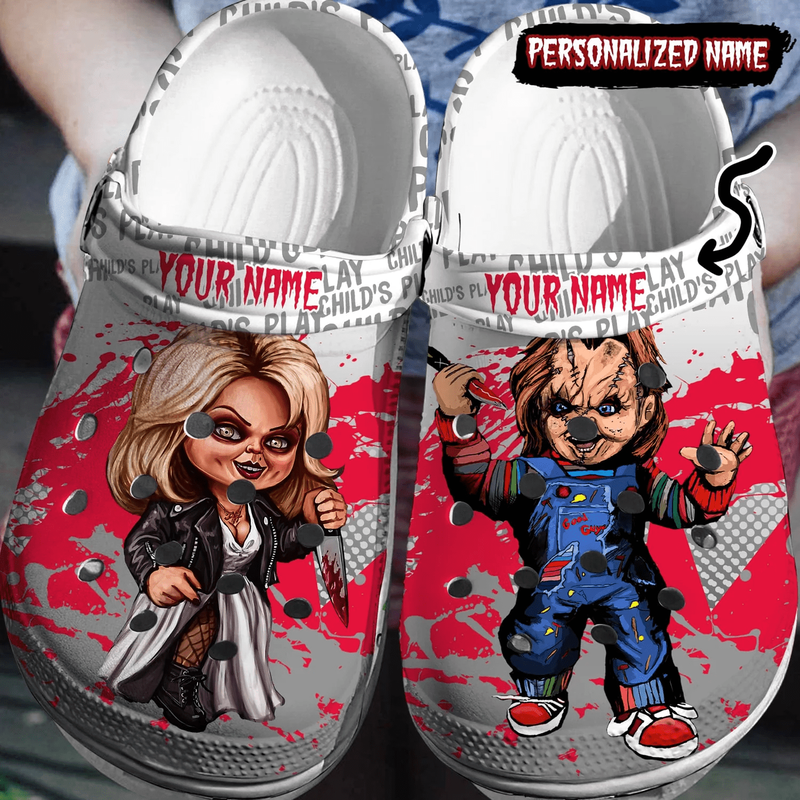 Footwearmerch Chucky Horror Movie Crocs Crocband Clogs Shoes Comfortable For Men Women and Kids