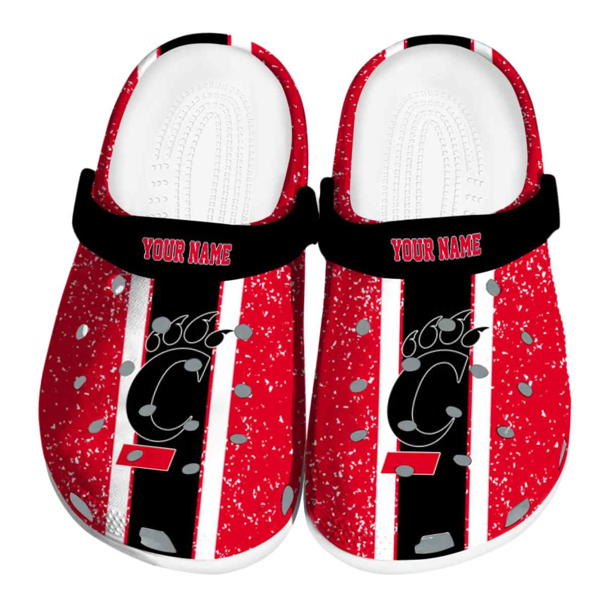 Footwearmerch Cincinnati Bearcats NCAA Sport Crocs Crocband Clogs Shoes Comfortable For Men Women and Kids