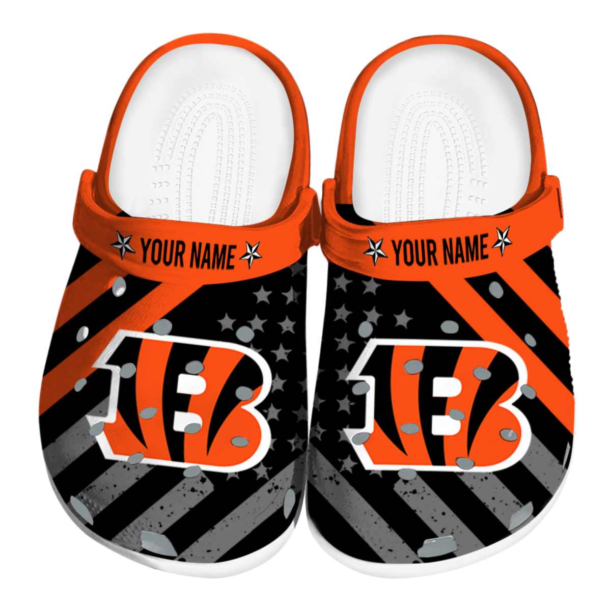 Footwearmerch Cincinnati Bengals NFL Sport Crocs Crocband Clogs Shoes Comfortable For Men Women and Kids