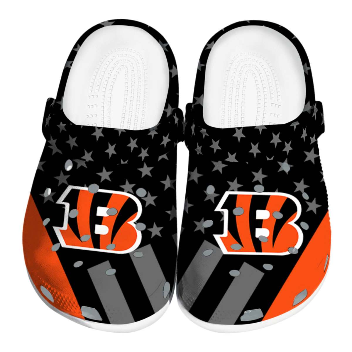 Footwearmerch Cincinnati Bengals NFL Sport Crocs Crocband Clogs Shoes Comfortable For Men Women and Kids
