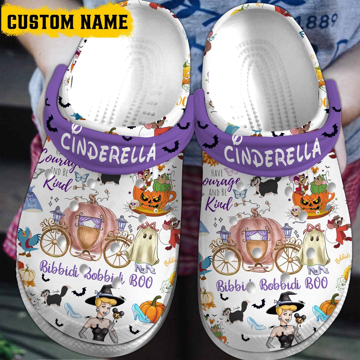 Footwearmerch Cinderella Disney Cartoon Crocs Crocband Clogs Shoes Comfortable For Men Women and Kids