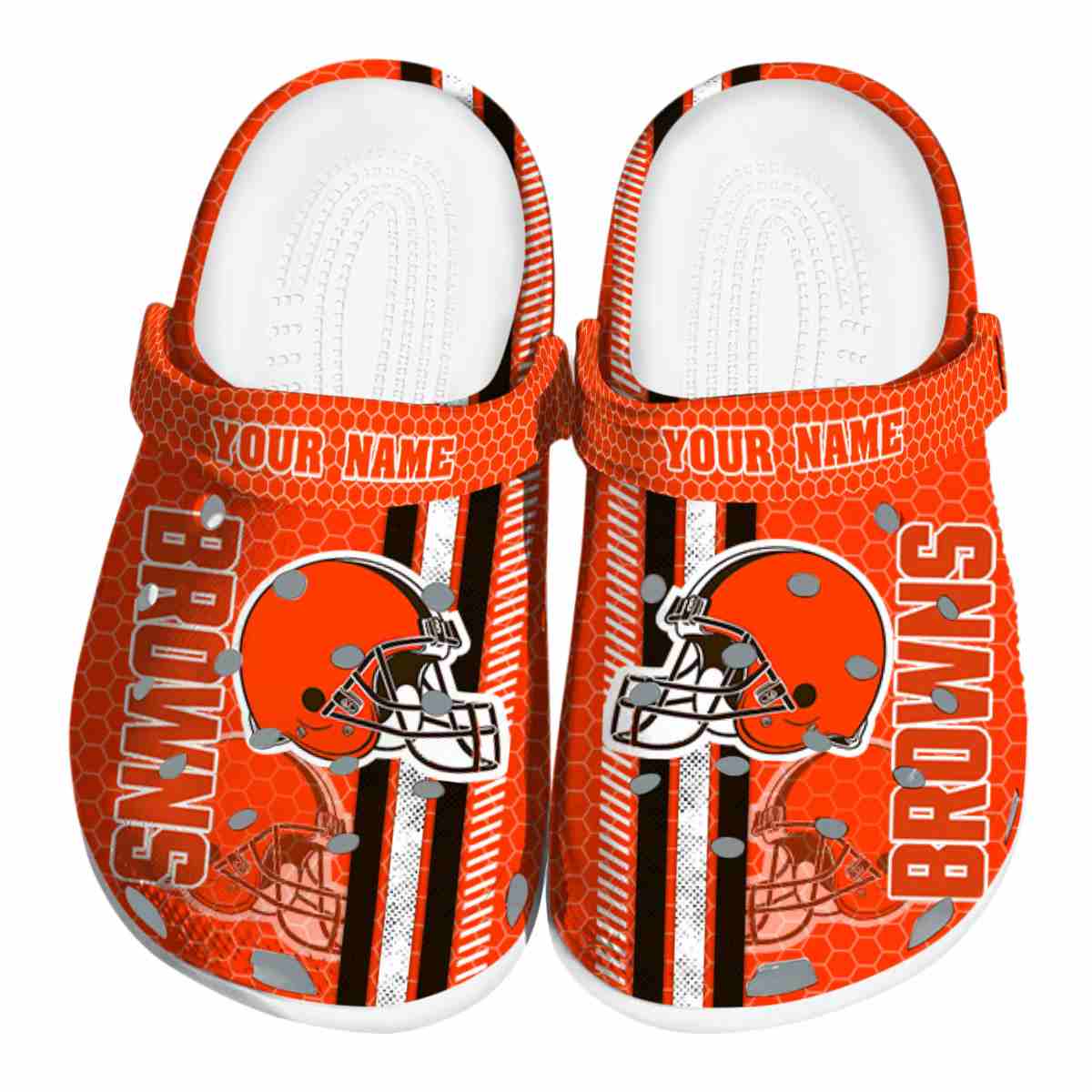 Footwearmerch Cleveland Browns NFL Sport Crocs Crocband Clogs Shoes Comfortable For Men Women and Kids