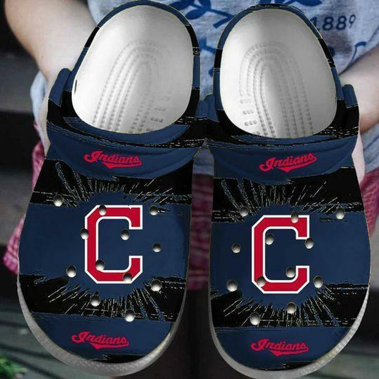 Footwearmerch Cleveland Indians Personalized clog Shoescrocband Clog Unisex Fashion Style For Women Men 272