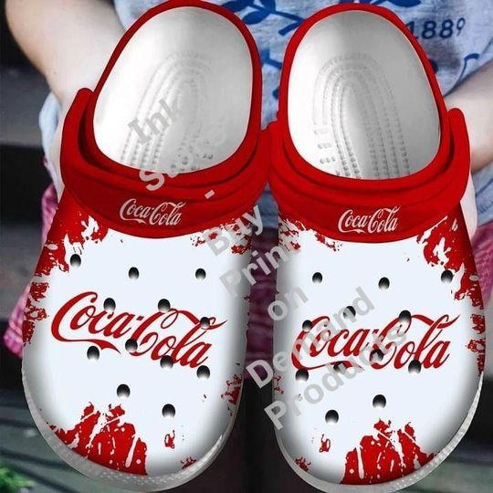 Footwearmerch Coca Cola Crocs Crocband Shoes Clogs Custom Name For Men Women And Kids