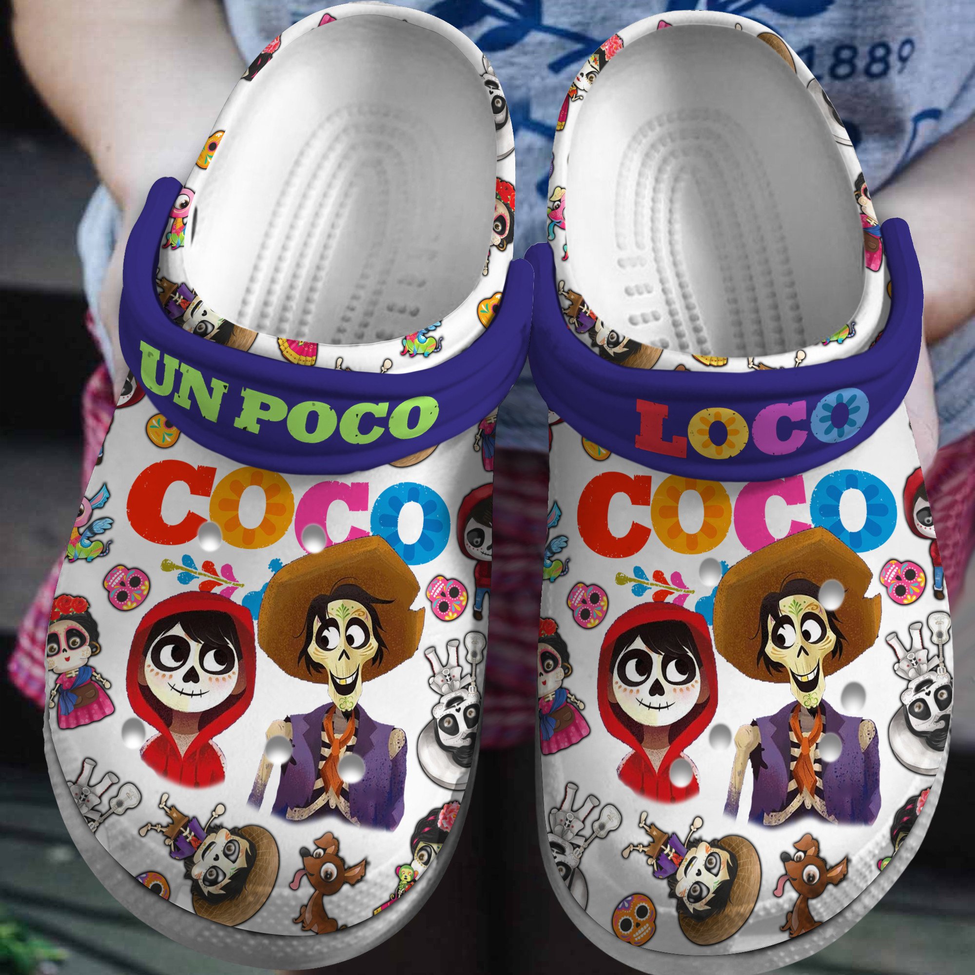 Footwearmerch Coco Disney Cartoon Crocs Crocband Clogs Shoes Comfortable For Men Women and Kids