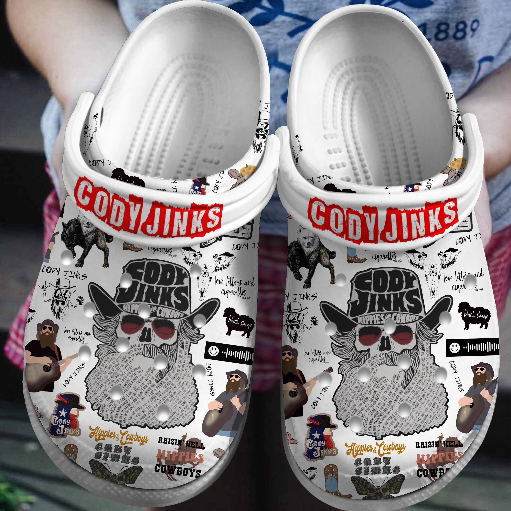 Footwearmerch Cody Jinks Music Crocs Crocband Clogs Shoes Comfortable For Men Women and Kids