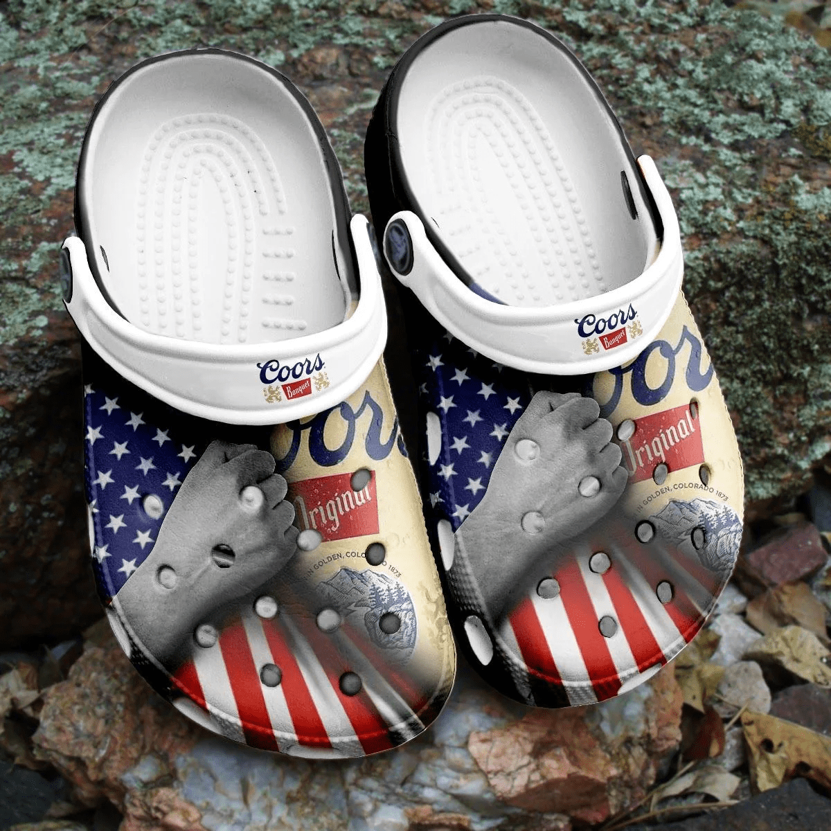 Footwearmerch Coors Light Beer Crocband Shoes Clogs Crocs Comfortable For Men Women