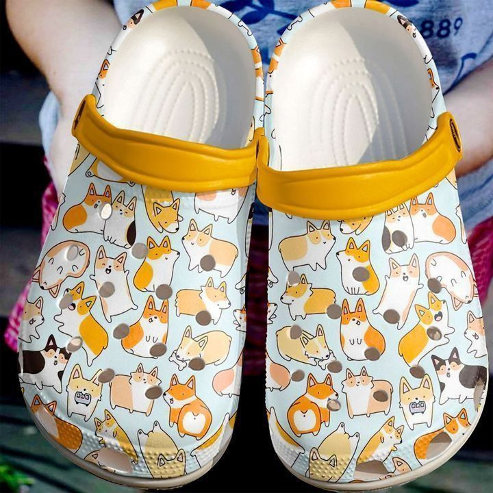 Footwearmerch Corgi Corgilicious Classic Clogs Shoes