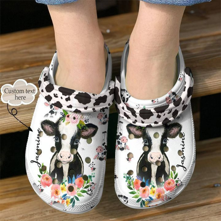 Footwearmerch Cow Personalized Moo Day Classic Clogs Shoes