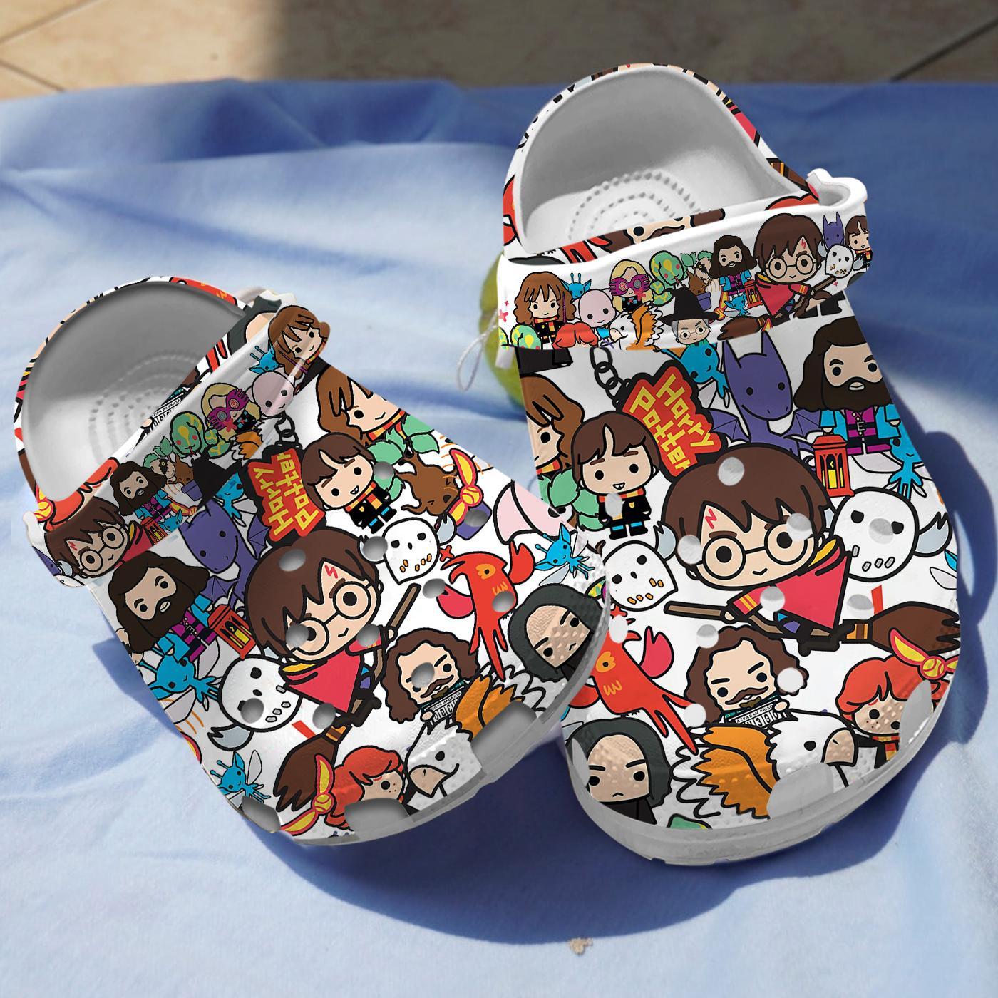 Footwearmerch Cute Harry Potter Characters Movie Crocs Crocband Clogs Shoes Comfortable For Men Women and Kids