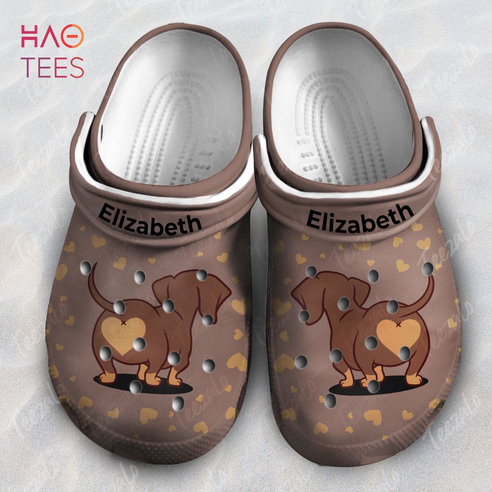 Footwearmerch Dachshund Butt Animal Crocs Crocband Clogs Shoes Comfortable For Men Women and Kids