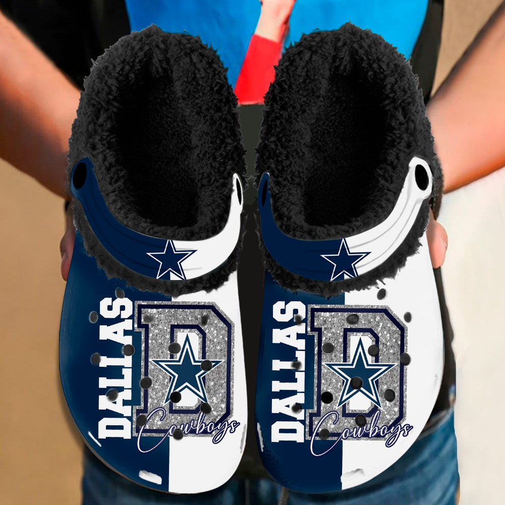 Footwearmerch Dallas Cowboys NFL Sport Crocs Crocband Clogs Shoes Comfortable For Men Women and Kids