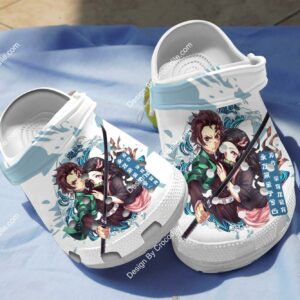 Footwearmerch Demon Slayer Anime Crocs Crocband Clogs Shoes Comfortable For Men Women and Kids