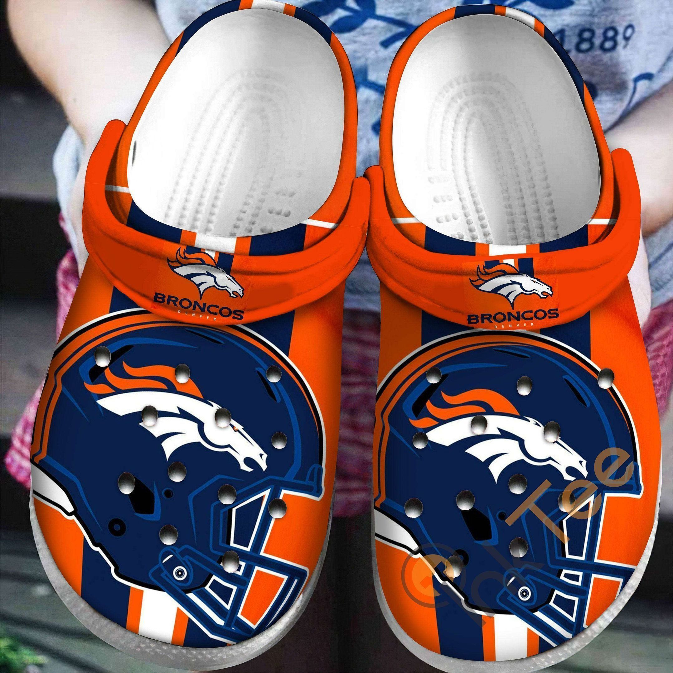 Footwearmerch Denver Broncos Nfl Football Helmet Teams Gift For Fan Rubber