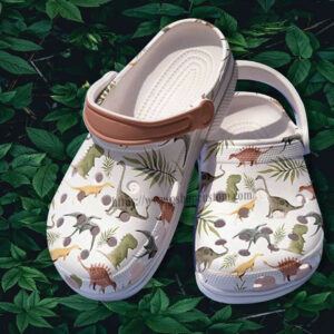 Footwearmerch Dinosaur Breed Jurassic Croc Shoes Gift Birthday Girl- Dinosaur Chibi Shoes Croc Clogs Gift Niece